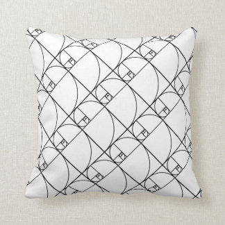 フィボナッチ黄金比 – ユニーク数学的アート クッション