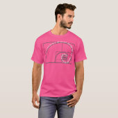 フィボナッチ黄金比 Tシャツ (正面フル)