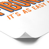 フィボナッチ1、1、2、3の簡単 ポスター (角)