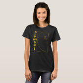 フィボナッチ+黄金比+円 Tシャツ (正面フル)