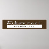 フィボナッチ。1、1、2、3の簡単として – ポスター (正面)