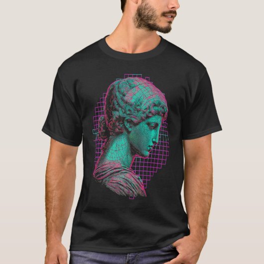 フィボナッチVAPORWAVE美学 Tシャツ (正面)