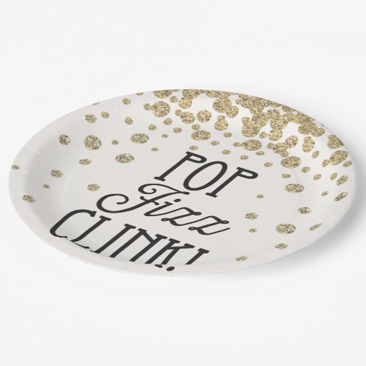 フィポップ・アートのズクリンクニューイブパーティー紙プレート ペーパープレート (アングル)