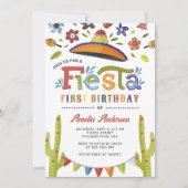 フィモダンエスタカラフルメキシコ初誕生日 招待状 (正面)