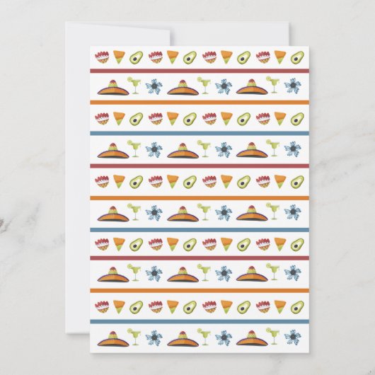 フィモダンエスタカラフルメキシコ初誕生日 招待状 (裏面)