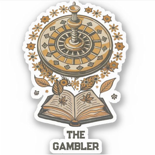 フィヨドルドストイエフスキーザギャンブラー引用文 シール (正面)