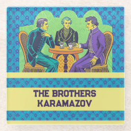 フィヨドルDostoyevsky, The Brothers Karamazov引用文 ガラスコースター