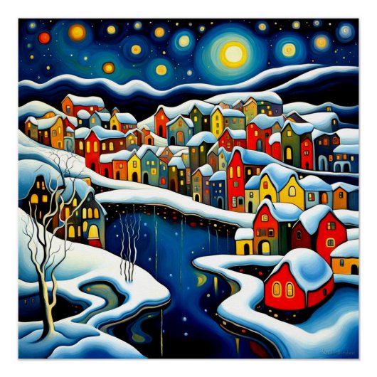 フィヨルド冬1 ポスター (正面)