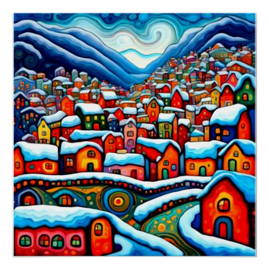 フィヨルド冬3 ポスター (正面)