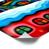 フィヨルド冬3 ポスター (コーナー)