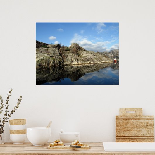 フィヨルド反射1 ポスター (キッチン)