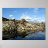 フィヨルド反射1 ポスター (正面)