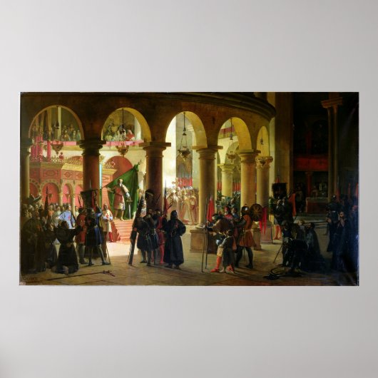 フィヨンのゴドフリーがトロフィーを寄託 ポスター (正面)