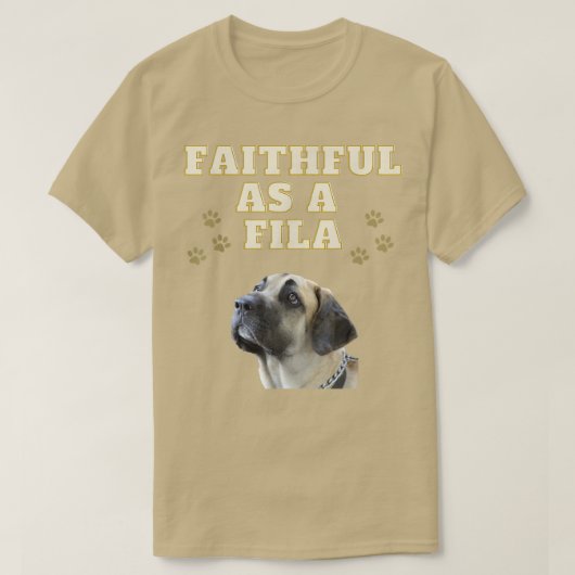 フィラとしてかわいいフィラBrasileiro犬の子犬 Tシャツ (デザイン正面)