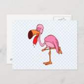 フィラップフラミンゴ ポストカード (正面/裏面)