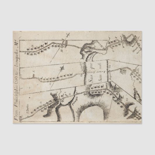 フィラデルヒィアからアナポリスMd 56への 薄葉紙 (正面)