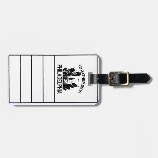 フィラデルヒィアにむしろあって下さい ラゲッジタグ (正面横)