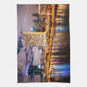 フィラデルヒィアのスカイライン キッチンタオル (縦)