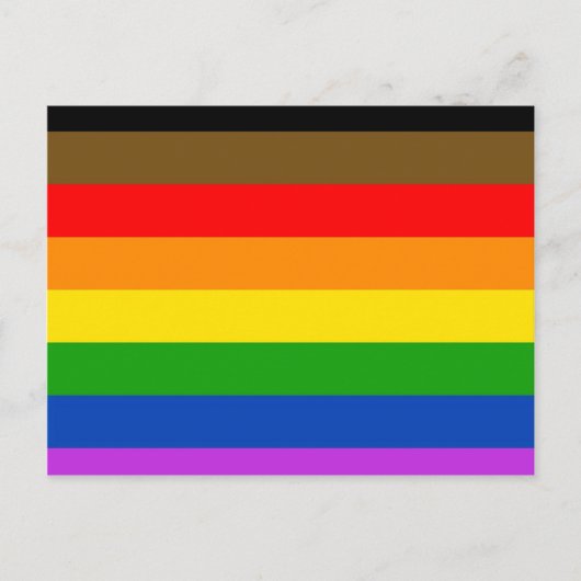 フィラデルヒィアのプライドの旗 ポストカード (正面)