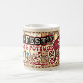 フィラデルヒィアのメインラインウクレレBarnfest IV コーヒーマグカップ (中央)