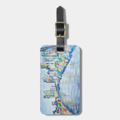 フィラデルヒィアの荷物のラベル ラゲッジタグ (正面縦)