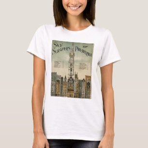 フィラデルヒィアの超高層ビル(1898年のヴィンテージポスター) Tシャツ