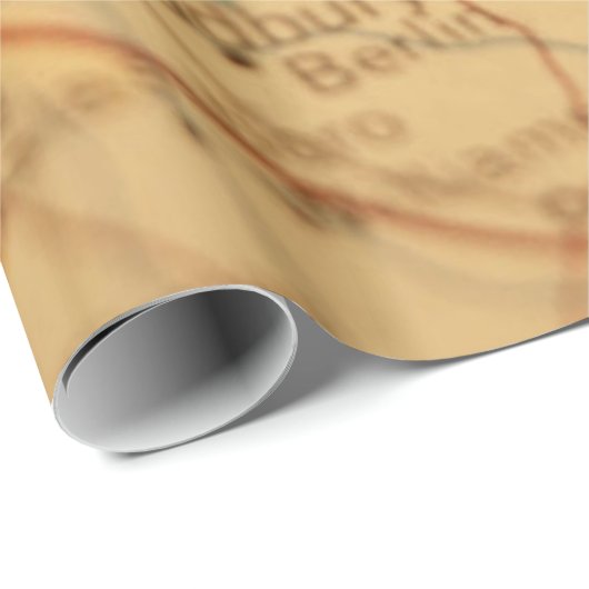 フィラデルヒィアのPAのヴィンテージの地図のギフト用包装紙 ラッピングペーパー (ロールコーナー)