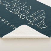 フィラデルヒィアペンシルバニアのスカイライン シェルパブランケット (3/4)