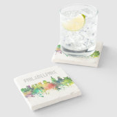 フィラデルヒィアペンシルバニアのスカイラインSP - ストーンコースター (横)