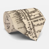 フィラデルヒィアペンシルバニア(1776年)のヴィンテージの地図 ネクタイ (ロール)