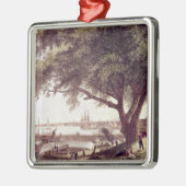 フィラデルヒィア市そして港、から メタルオーナメント (左)