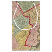 フィラデルヒィア市のまわりの地図 スモールペーパーバッグ (裏面)