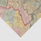 フィラデルヒィア市のまわりの地図 薄葉紙 (詳細)
