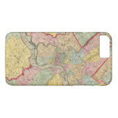フィラデルヒィア市のまわりの地図 Case-Mate iPhoneケース (裏面(横))