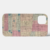 フィラデルヒィア、ペンシルバニアの地図 Case-Mate iPhoneケース (裏面 (横))