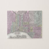 フィラデルヒィア(1855年)のヴィンテージの地図 ジグソーパズル (横)