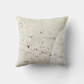 フィラデルヒィア(1885年)のヴィンテージの地図 クッション (裏面)