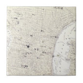 フィラデルヒィア(1885年)のヴィンテージの地図 タイル (正面)
