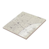 フィラデルヒィア(1885年)のヴィンテージの地図 タイル (側面)