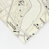 フィラデルヒィア(1885年)のヴィンテージの地図 フリースブランケット (角)