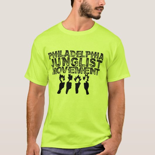 フィラデルヒィアJunglistの動き Tシャツ (正面)