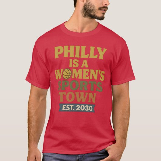 フィラデルフィは女子スポーツの街 2030年創設 Tシャツ (正面)