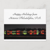 フィラデルフィアからのホリデーグリーティングカード シーズンポストカード (正面)