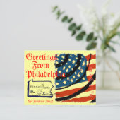フィラデルフィアからの挨拶 ポストカード (スタンド正面)