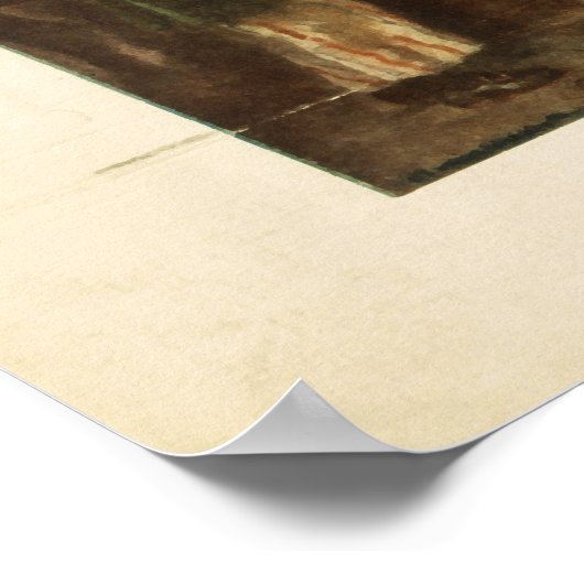 フィラデルフィアでのジョージ・ワシントンの就任式 ポスター (角)