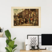 フィラデルフィアでのジョージ・ワシントンの就任式 ポスター (ホームオフィス)