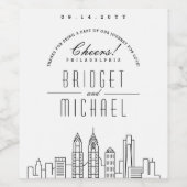 フィラデルフィアでの愛 |応援&感謝してい! ワインラベル (シングルラベル)