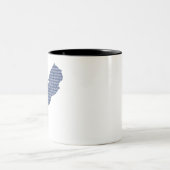 フィラデルフィアで悪いことが起こる:マップフェード ツートーンマグカップ (中央)