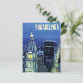 フィラデルフィアと市庁舎の空中眺め ポストカード (スタンド正面)