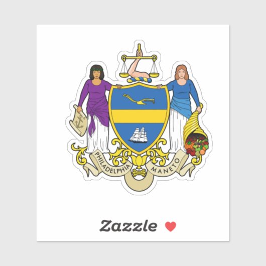 フィラデルフィアのエンブレム，ペンシルバニアビニールステッカー シール (シート)